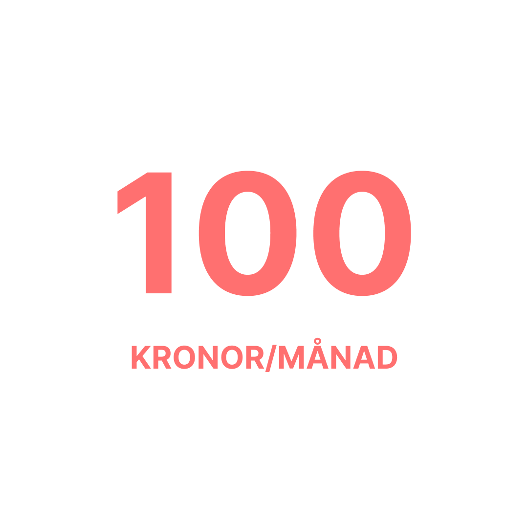 Bidrag 100 Kronor