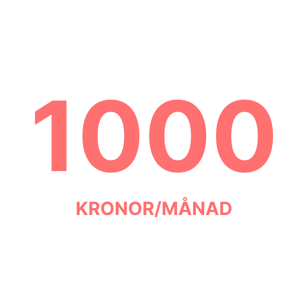 Bidrag 1000 Kronor