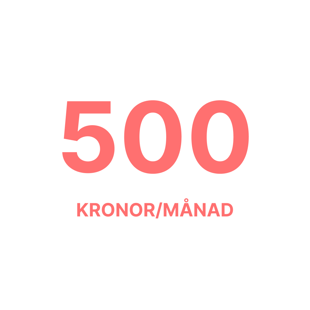 Bidrag 500 Kronor